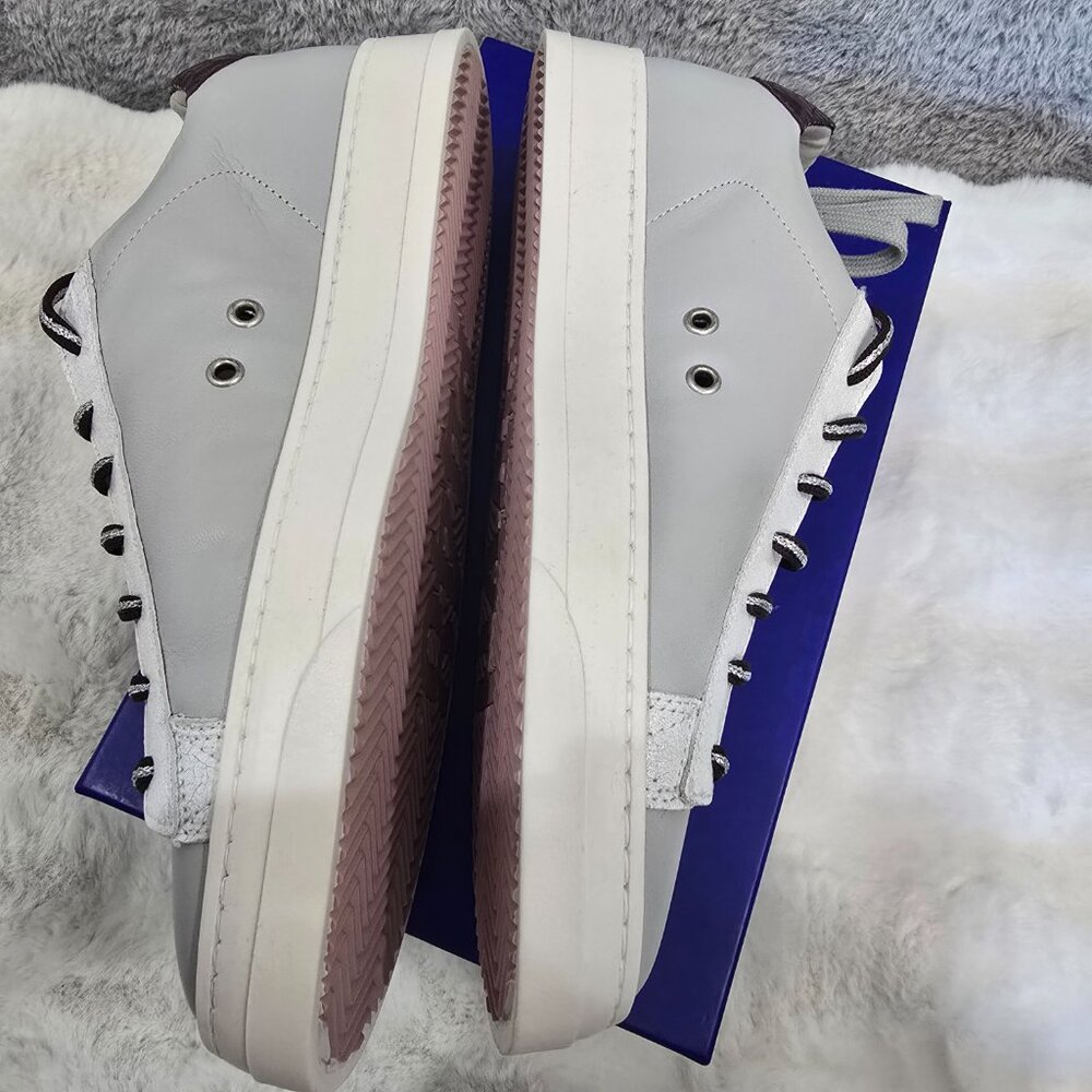 P448 Jack Perforated Sneaker Size 41 or US 10.5 Grey, Lilac Women's NEW NIB - Picture 11 of 12